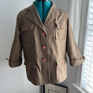 Safari Jacket.  Linea by Louis Dell’Olia brand.  Size large.